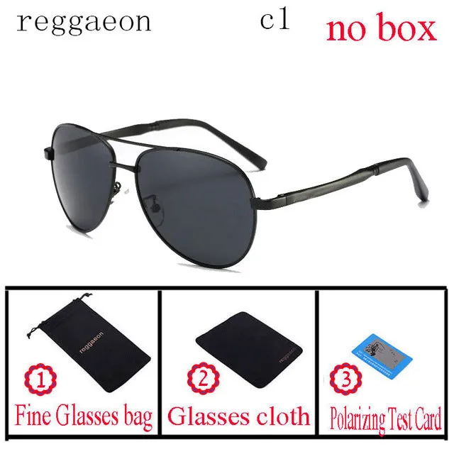 2019 classic reggaeon Brand Design Hot Sunglasses Men Polarized UV400 Eyes Protect Sports Coating Sun Glasses Google Pilot 1306