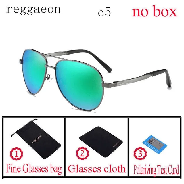 2019 classic reggaeon Brand Design Hot Sunglasses Men Polarized UV400 Eyes Protect Sports Coating Sun Glasses Google Pilot 1306