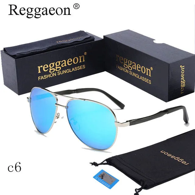 2019 classic reggaeon Brand Design Hot Sunglasses Men Polarized UV400 Eyes Protect Sports Coating Sun Glasses Google Pilot 1306