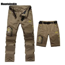 5XL Mens Summer Quick Dry Removable Pants Outdoor Brand Cloting Male Breathable Shorts Men Hiking Camping Trekking Trousers A009