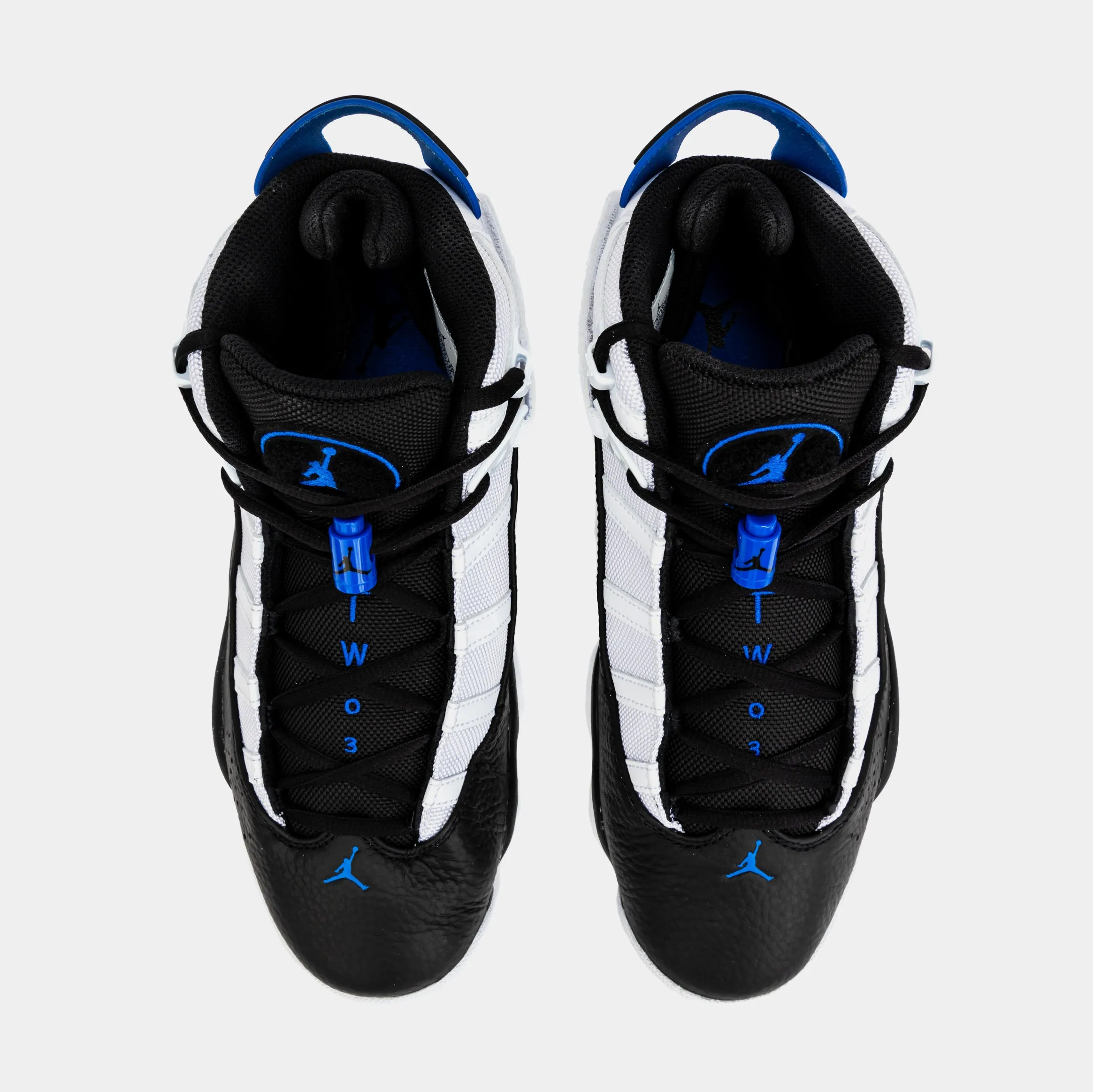 6 Rings Game Royal Mens Basketball Shoes (Black/Blue)