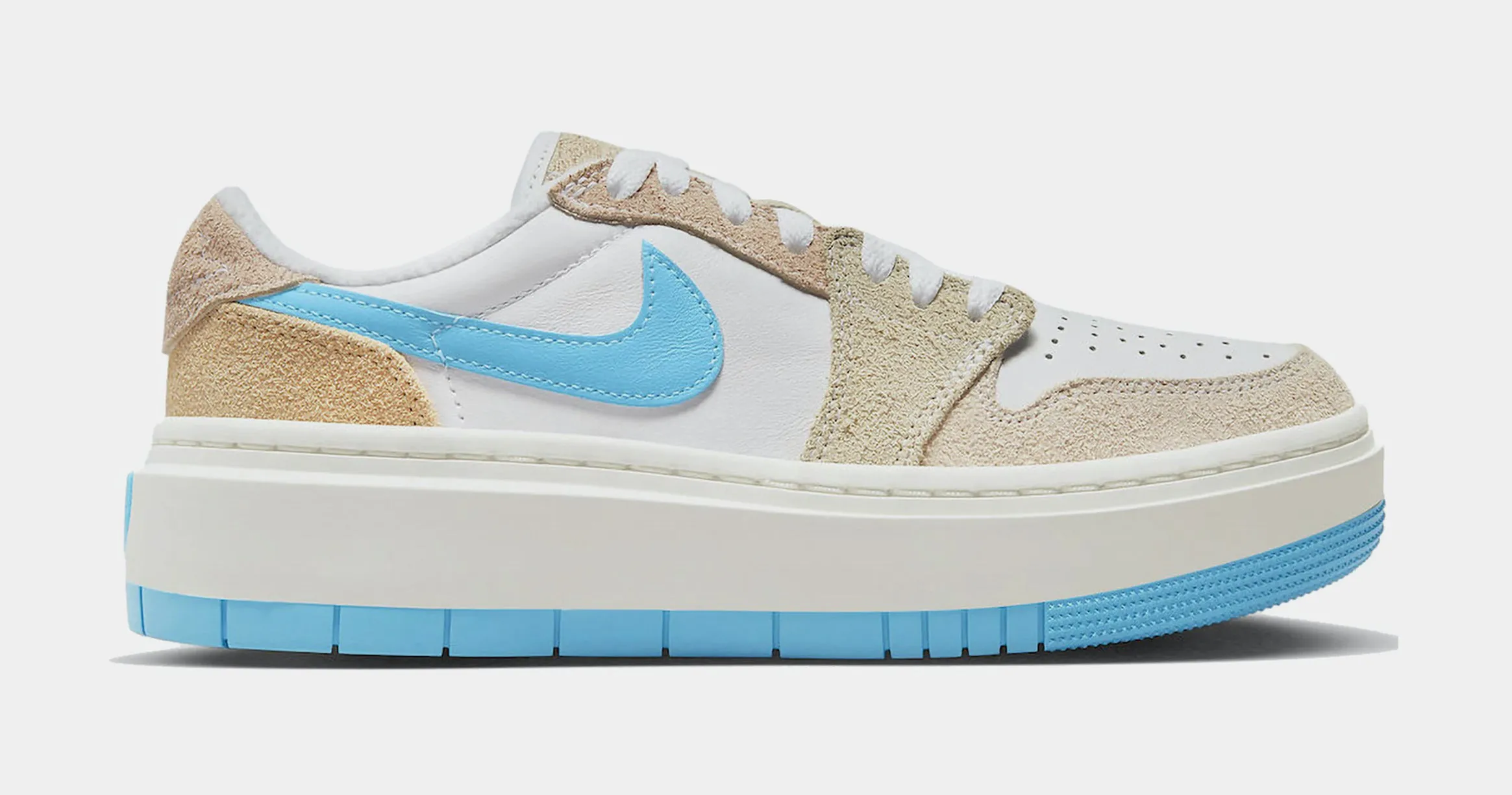 Air Jordan 1 Elevate Low Salt Lake City Womens Lifestyle Shoes (Beige/Blue)