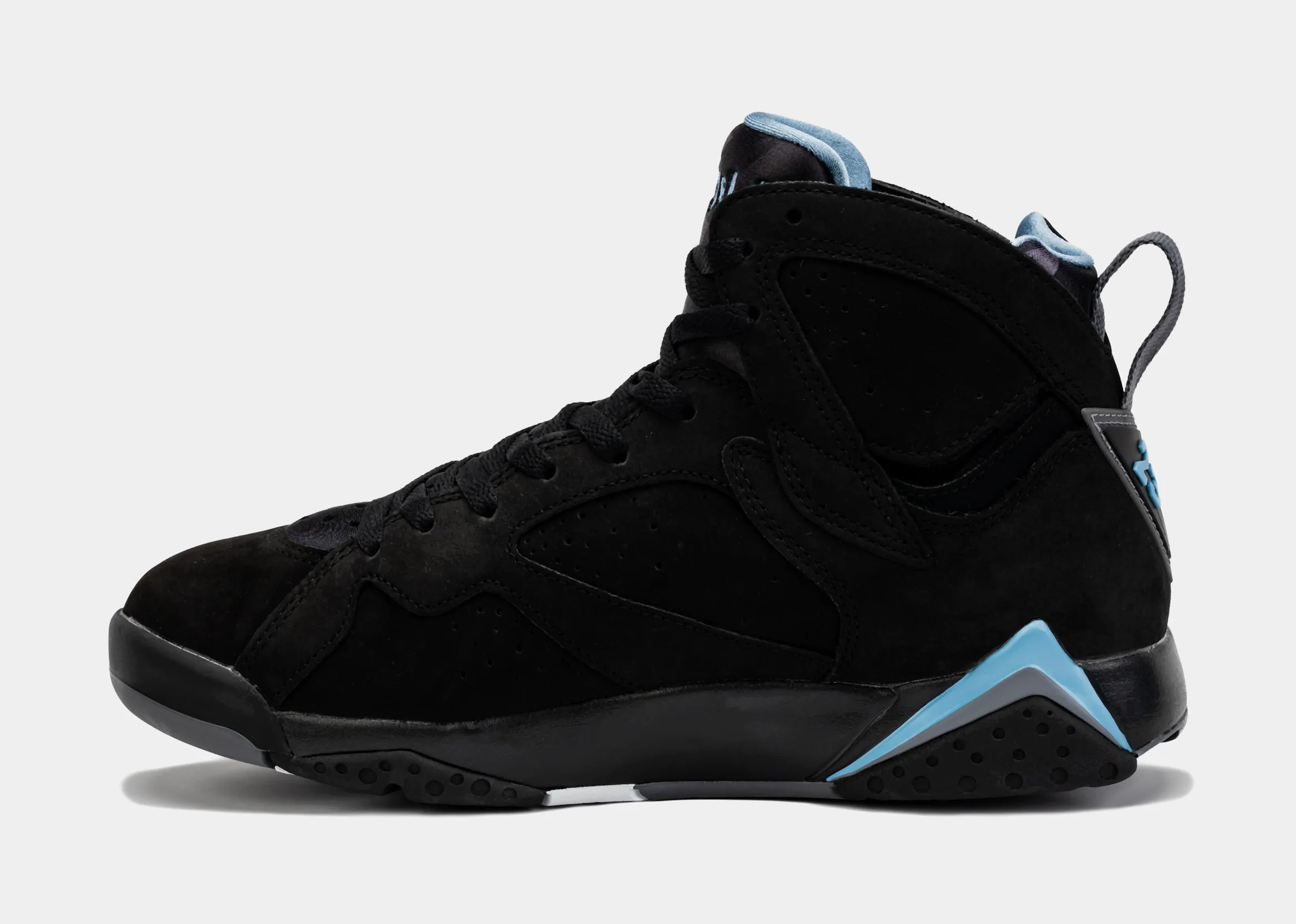 Air Jordan 7 Retro Chambray Mens Lifestyle Shoes (Black/Blue)