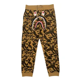 BAPE Desert Camo Shark Slim Sweatpants Yellow Pre-Owned