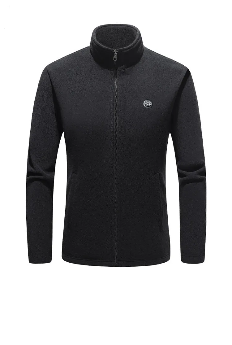 Black Heated Fleece Jacket