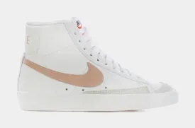 Blazer Mid '77 Vintage Womens Lifestyle Shoes (White/Pink)