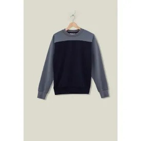 Blue Sports Two Tone Sweatshirt