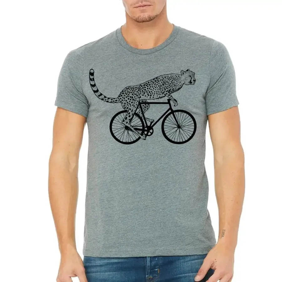 Cartoon Cheetah Race T-Shirt