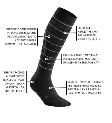 CEP Reflective Tall Compression Socks Women