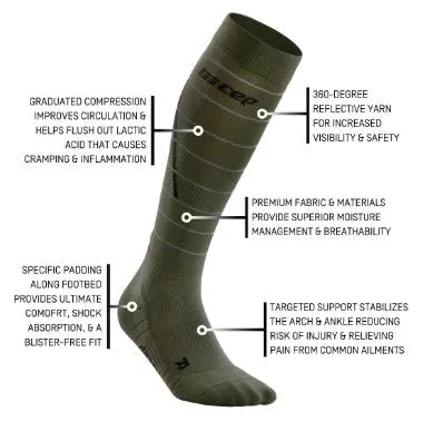 CEP Reflective Tall Compression Socks Women