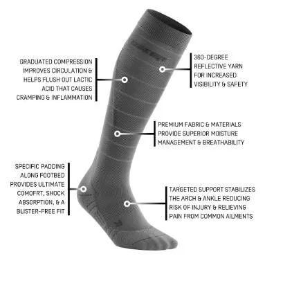 CEP Reflective Tall Compression Socks Women