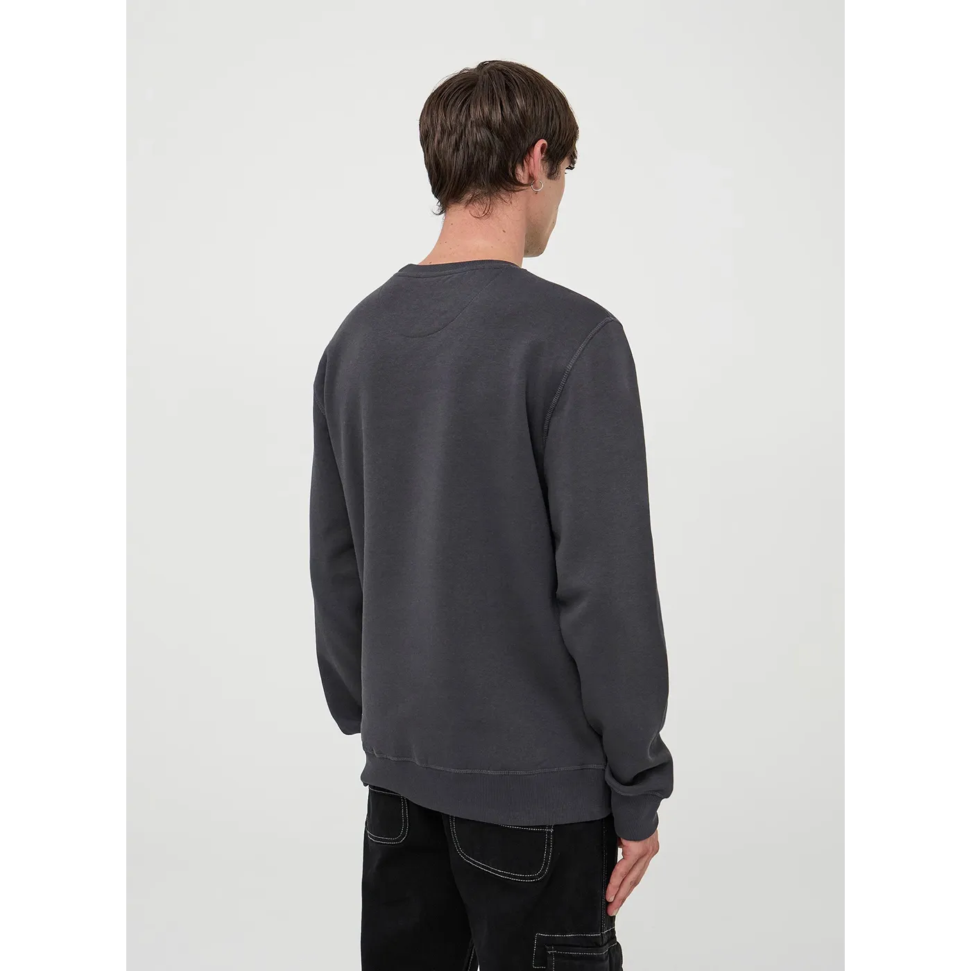 Charcoal Basic Regular Fit Sweatshirt