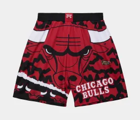 Chicago Bulls Jumbotron 2.0 Sublimated Shorts Mens Shorts (Red/Black)