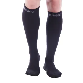 Closed Toe Compression Socks 15-20 mmHg BLACK