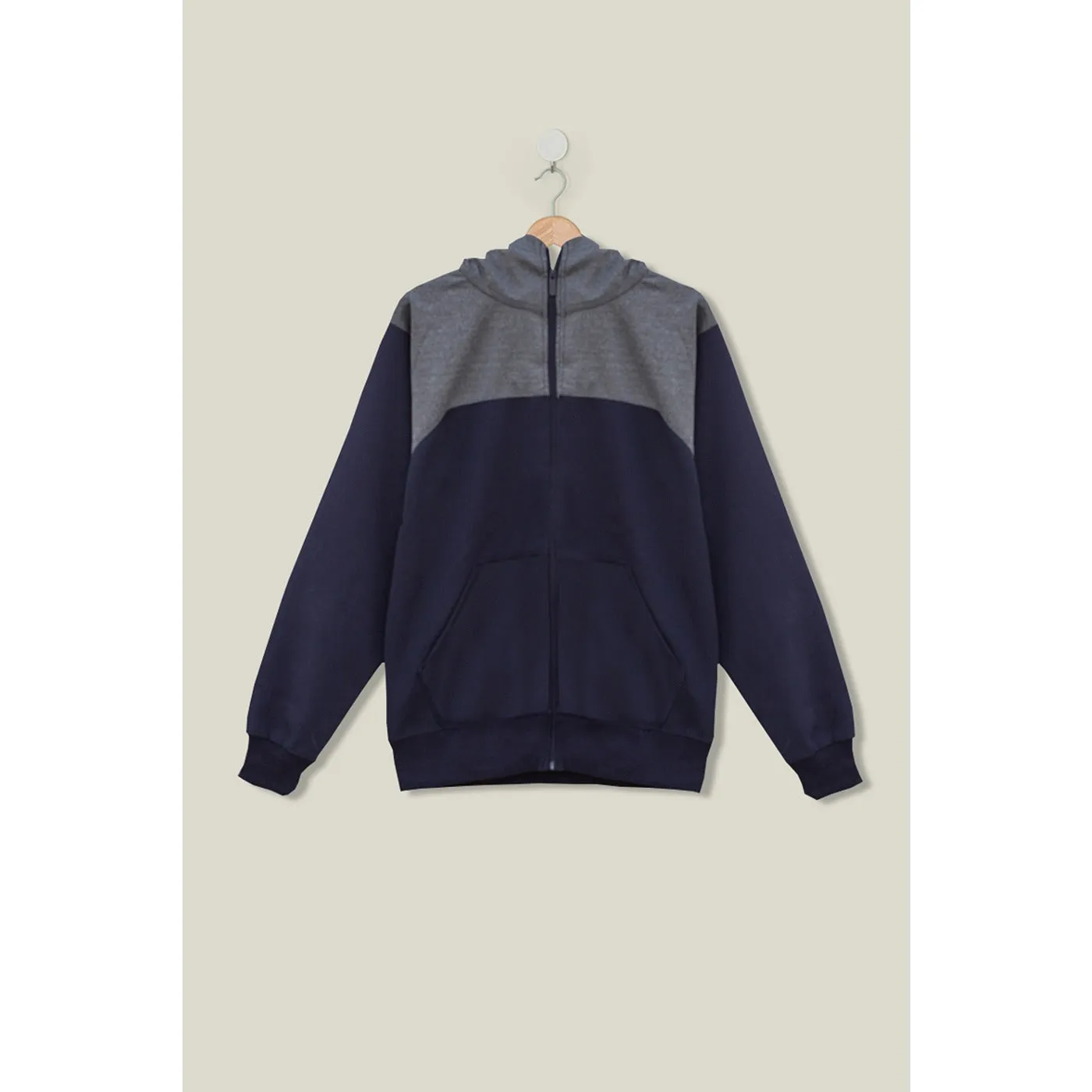 Colour Block Blue Sports Zipper