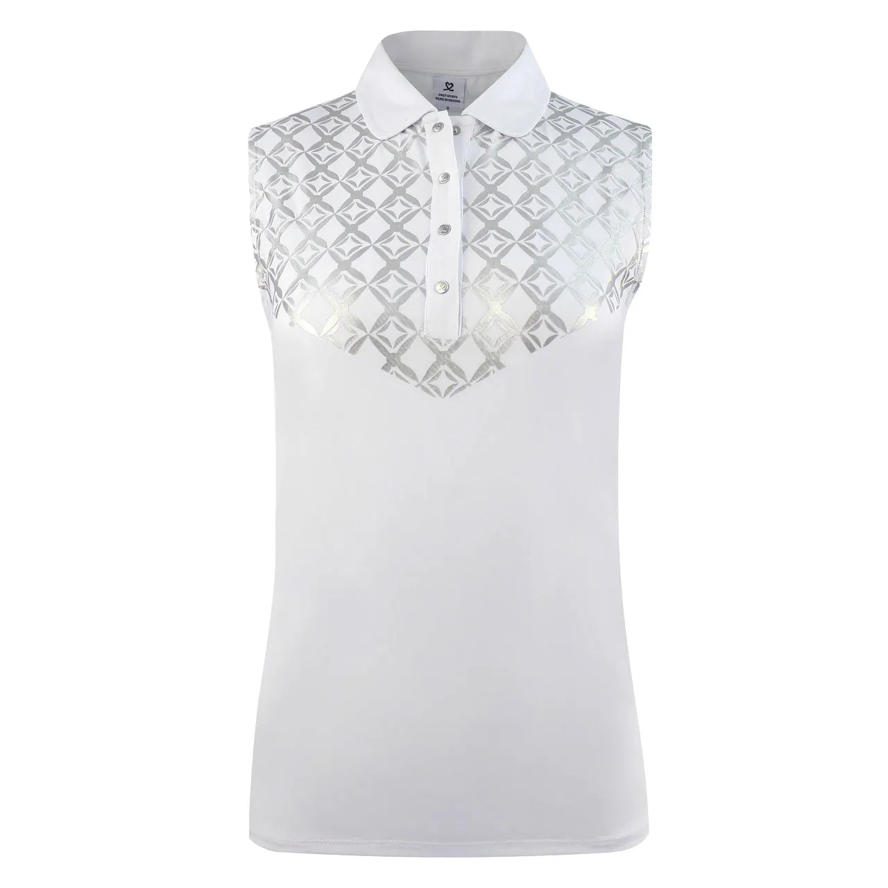 Daily Sports Caterina White Womens Sleeveless Golf Polo