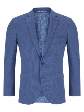 DANIEL GRAHAME Damon Blue Textured Jacket