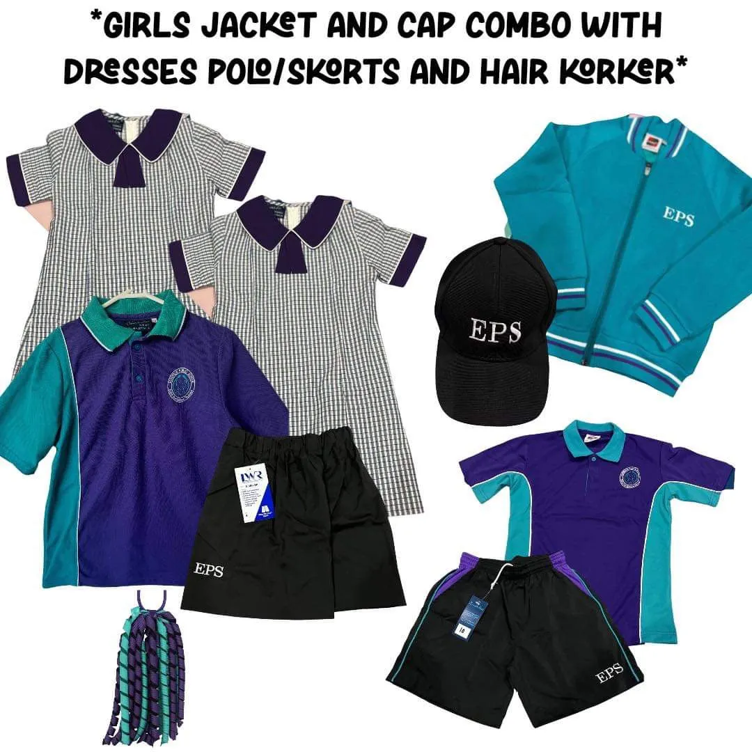 Girls Kindy Pack #10 COMBO - Dress, Polo, Skorts, Sports Uniform, Hair Corker, Cap and Jacket