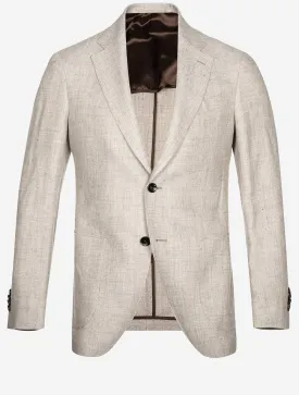 Half Lined Sports Jacket Beige