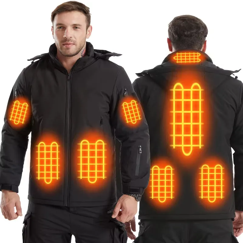 Heated Hooded Hardshell Jacket