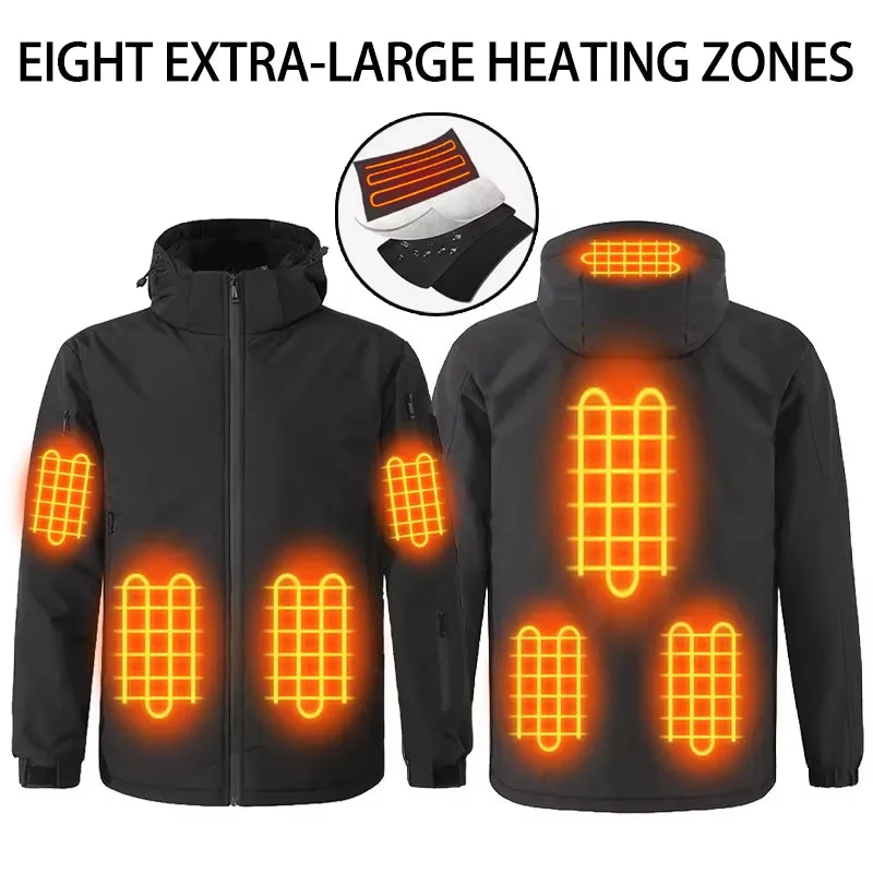 Heated Hooded Hardshell Jacket