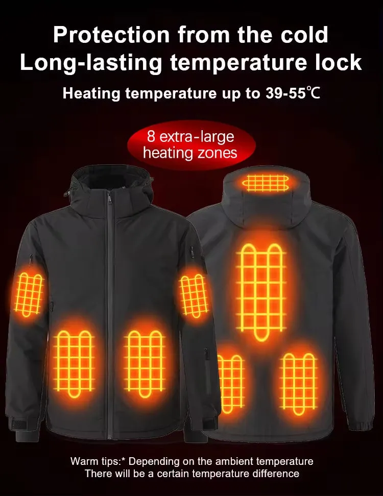 Heated Hooded Hardshell Jacket