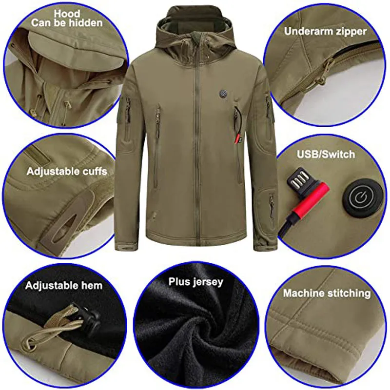 Heated Parka Jacket