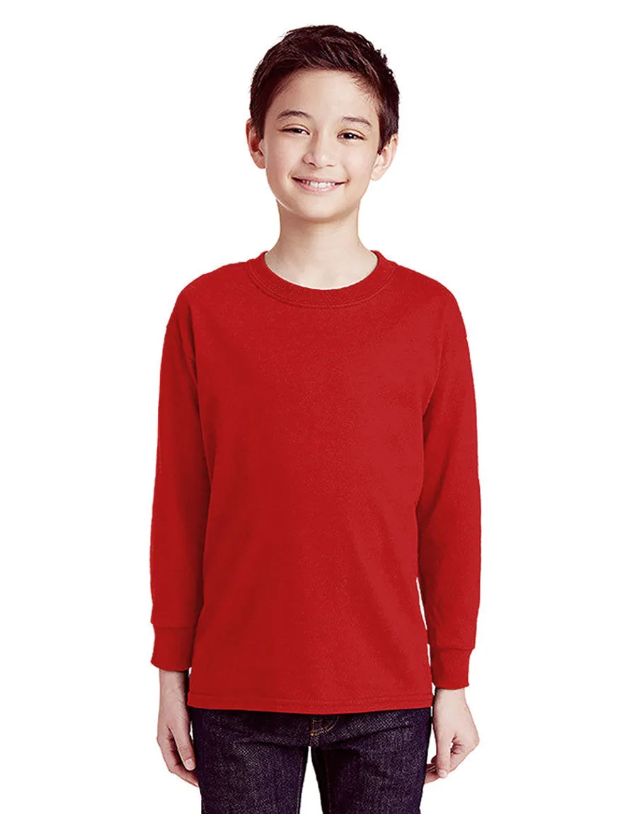 Kid's Basic Fleece Sweat Shirt-Red