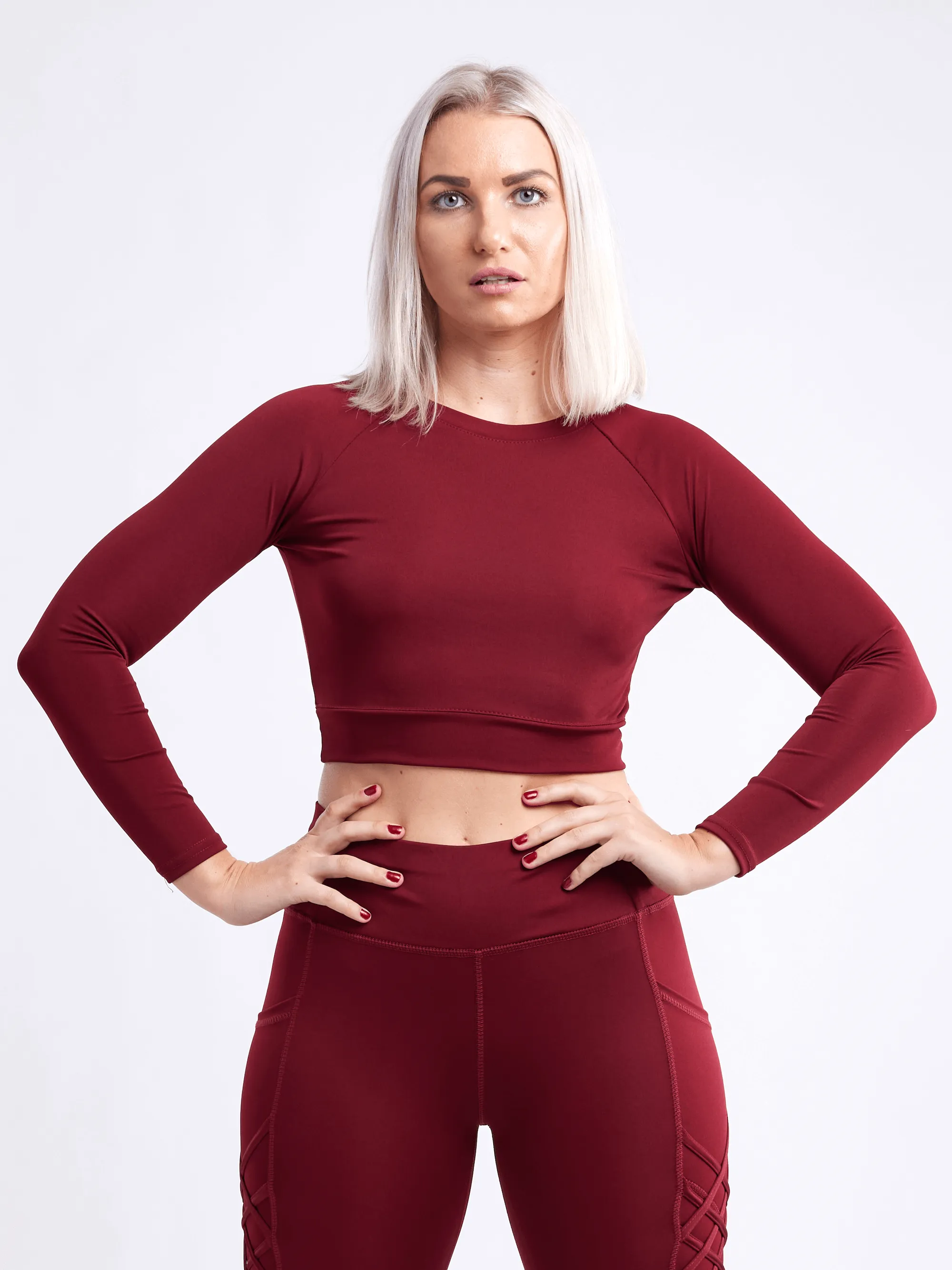 Long-Sleeve Crop Top