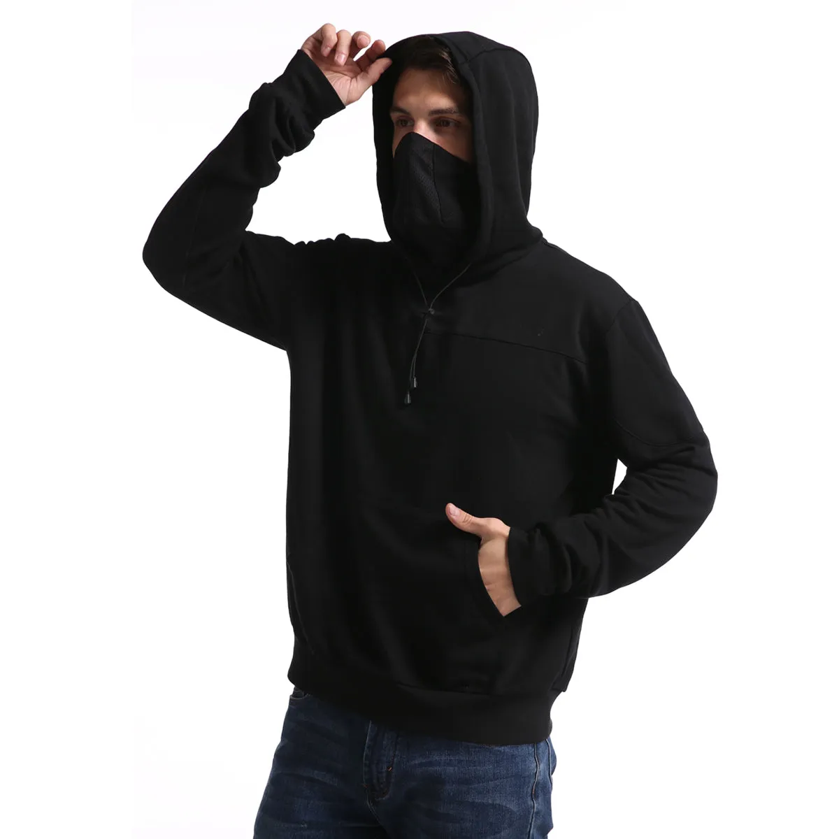 Men and Women's Mask Hoodie