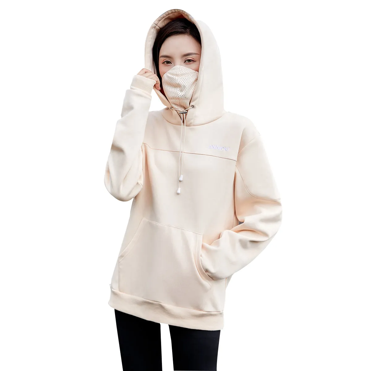 Men and Women's Mask Hoodie