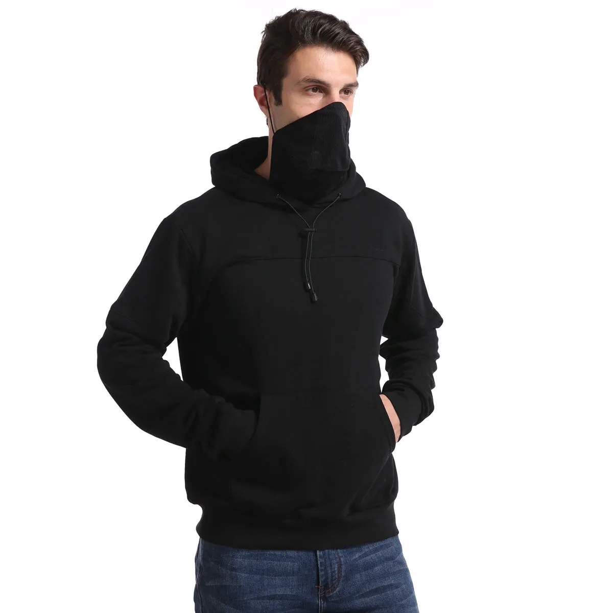 Men and Women's Mask Hoodie