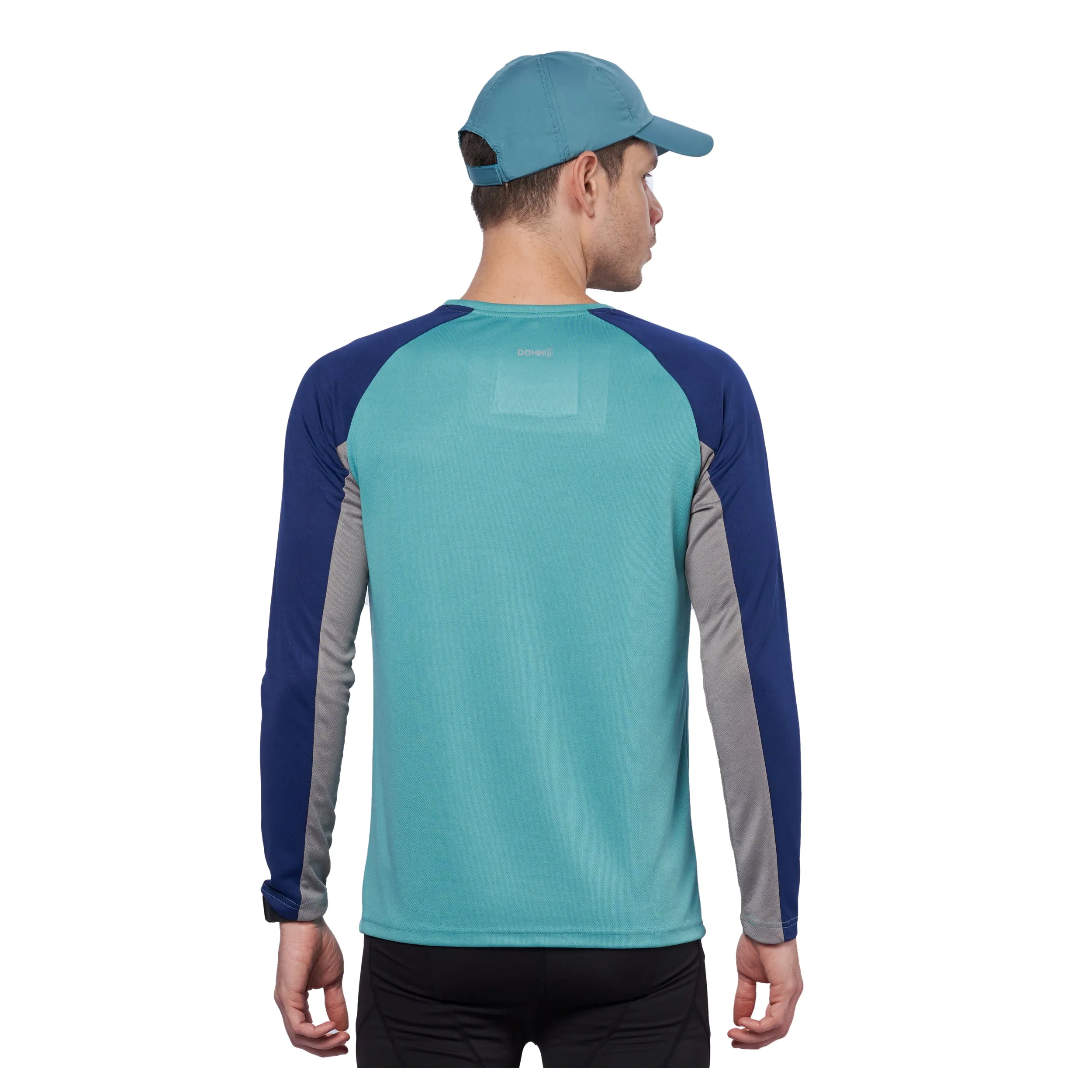 Men breathable color block full sleeve T-shirt for Running/Training/ Gym workout/sports