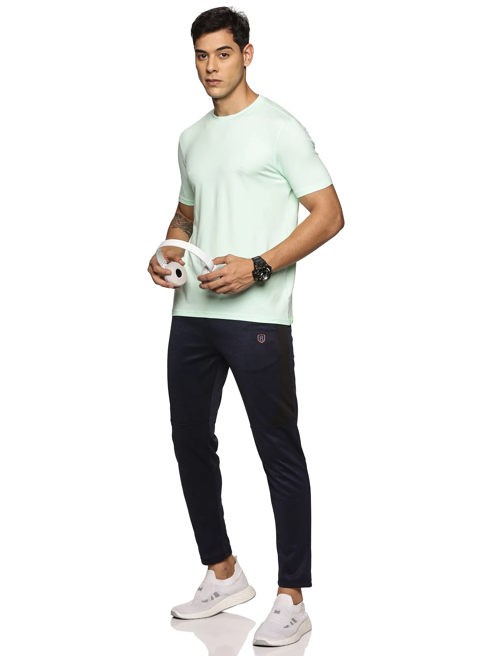 Men Cotton feel Super Stretchy Slim fit Polyester T Shirt