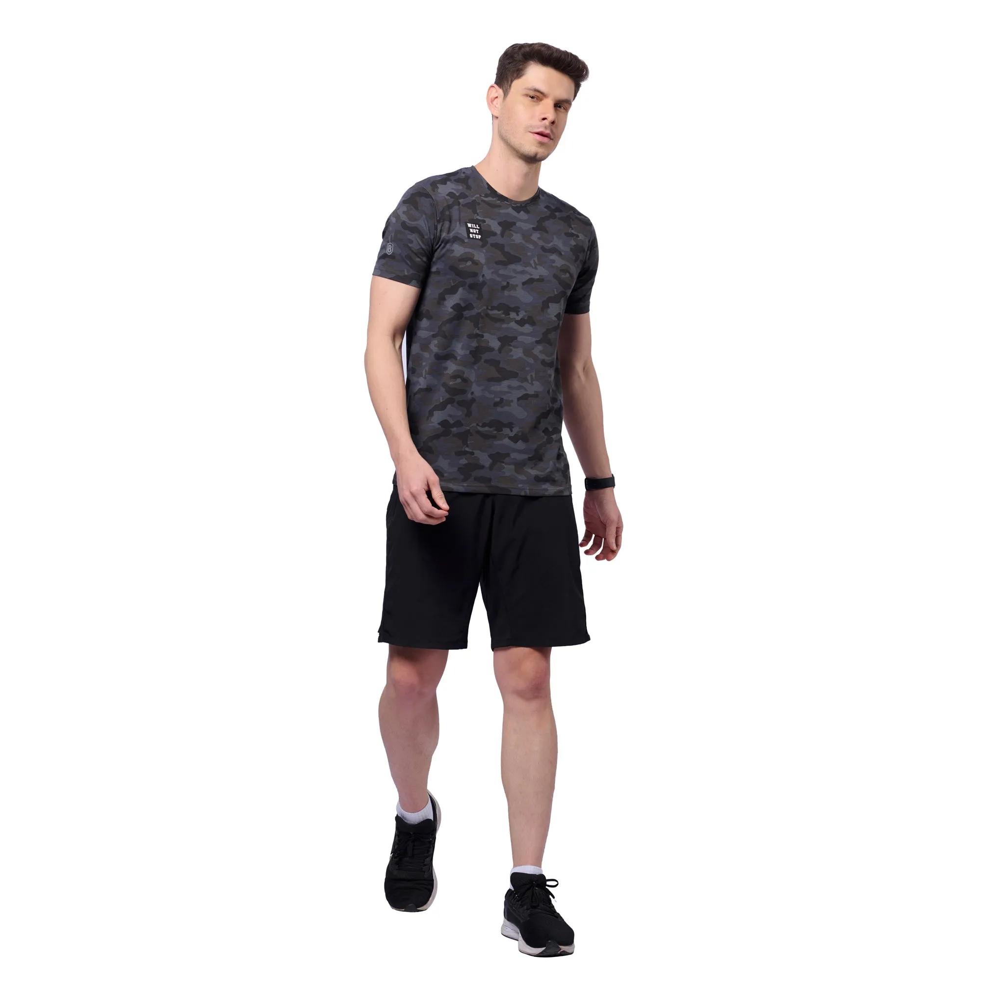 Men's Camouflage Outdoor T-Shirt for Running/Training/ Gym workout/sports