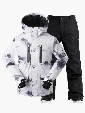 Men's Colorful Ski Jacket Suits