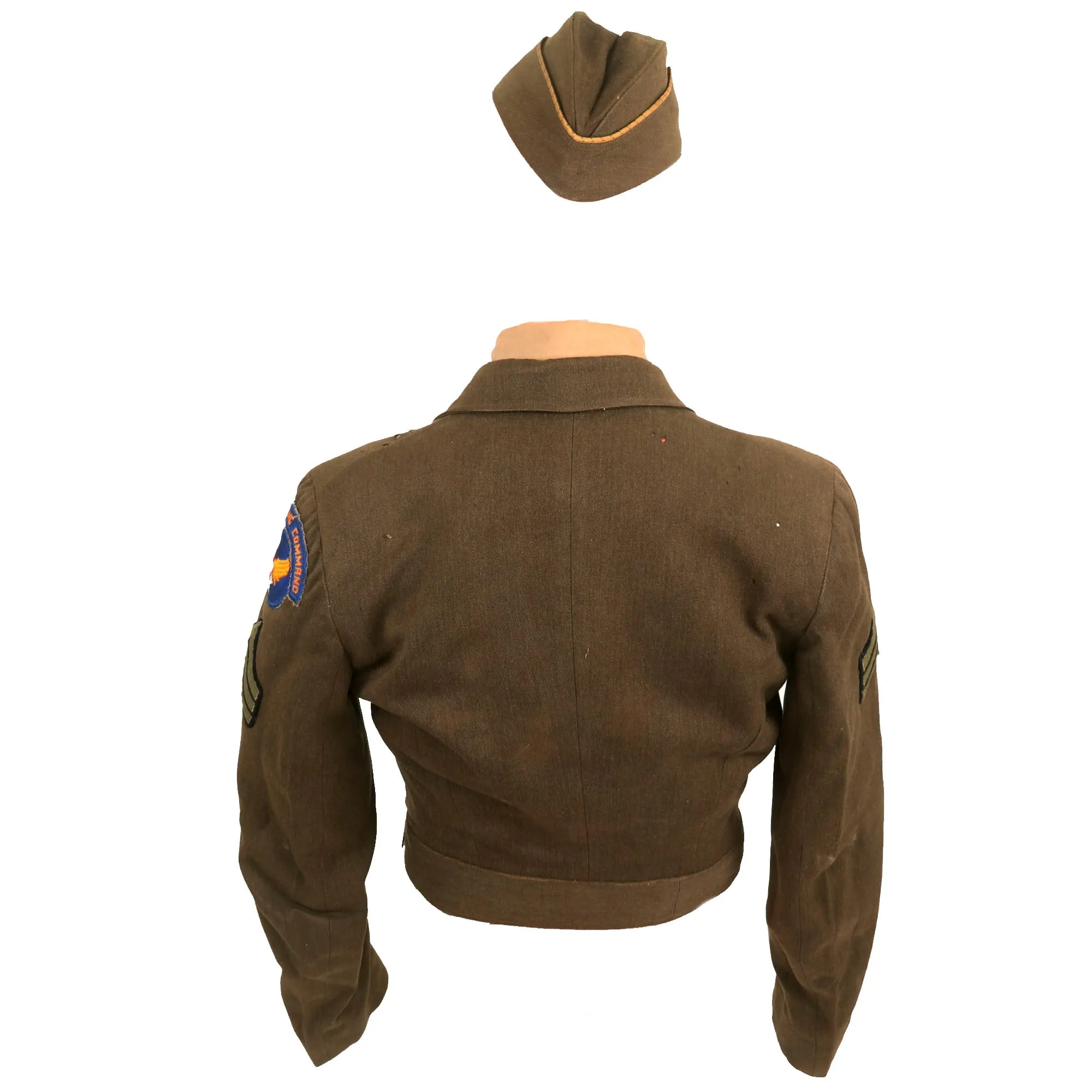 Original U.S. WWII Named Women’s Army Auxiliary Corps Uniform & Guidon Grouping - Ruth Tezuka