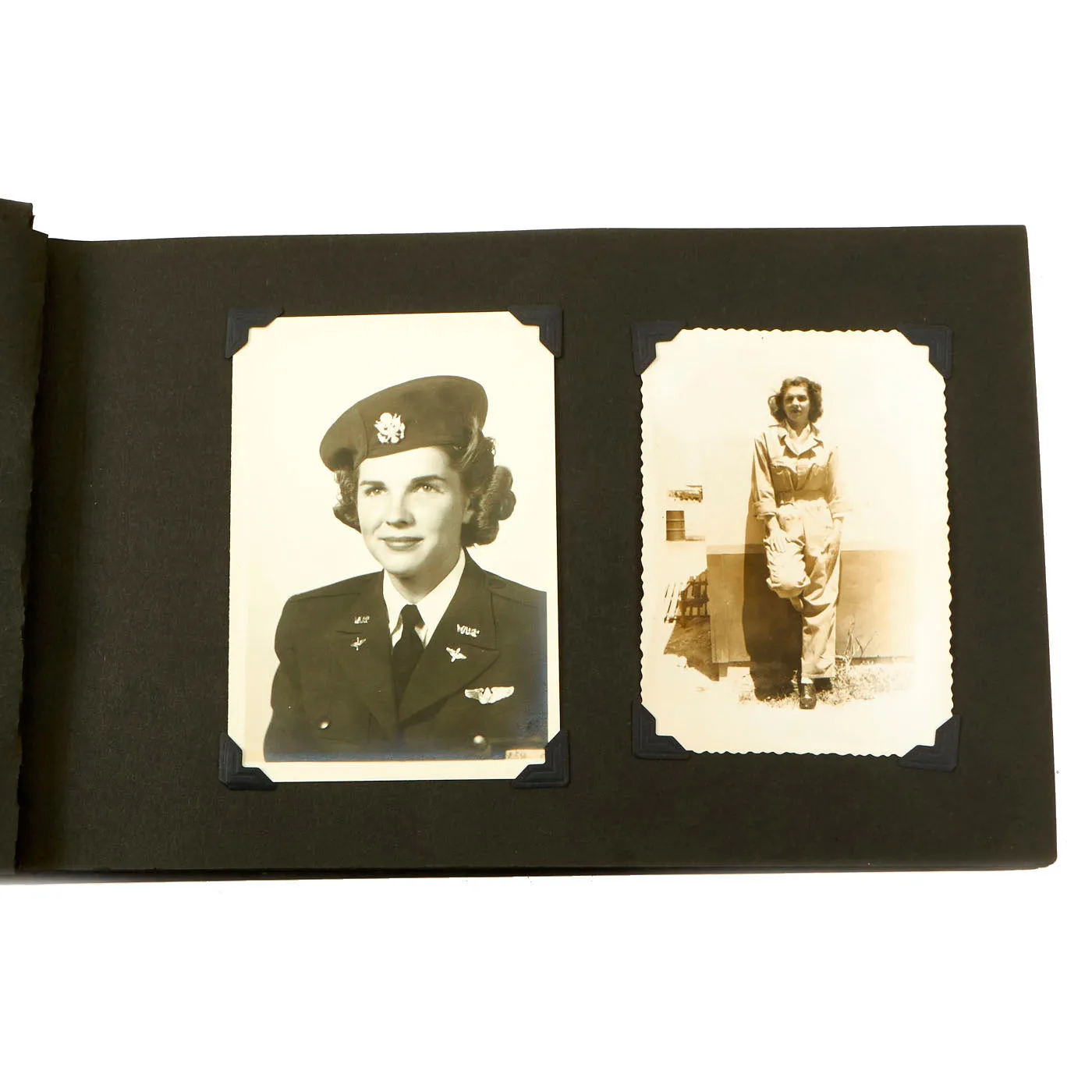 Original U.S. WWII Women Airforce Service Pilots W.A.S.P. Document Heavy Grouping With Photo Album Containing 43 Pictures From WASP Class 44-7 - Mary Ann Walker