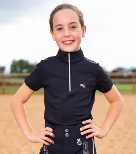 Premier Equine Mini Remisa Girls Technical Short Sleeved Riding Top