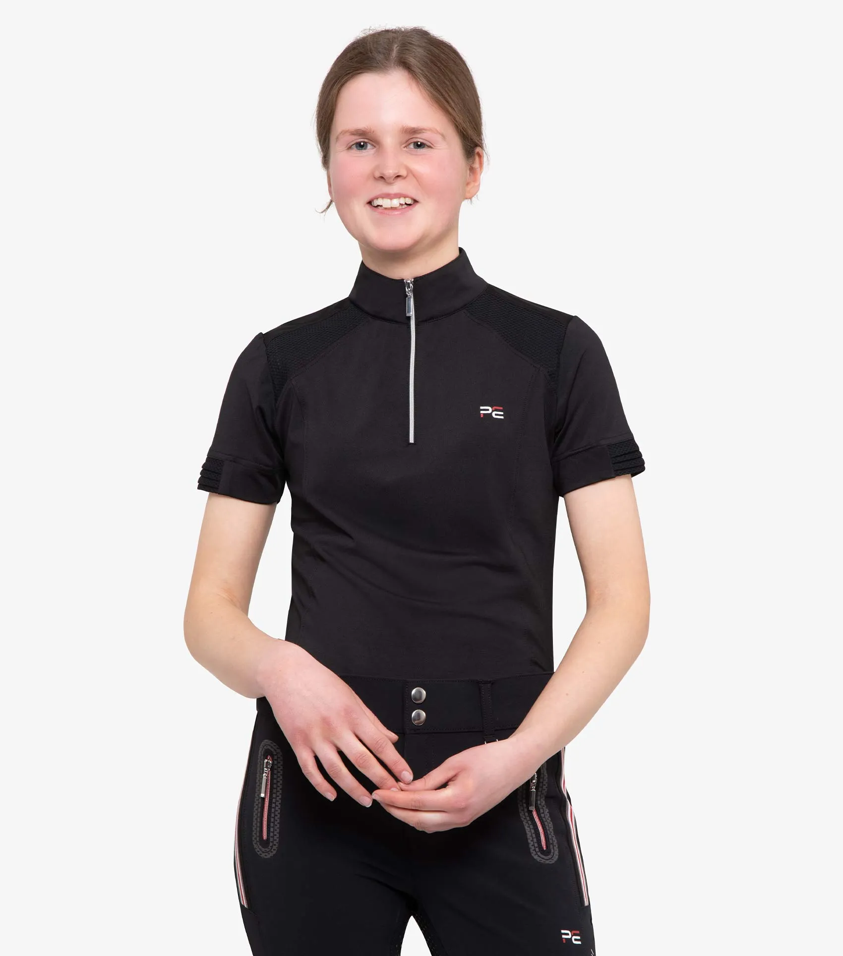 Premier Equine Mini Remisa Girls Technical Short Sleeved Riding Top