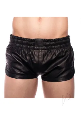 Prowler Red Leather Sport Shorts Blkxxxl