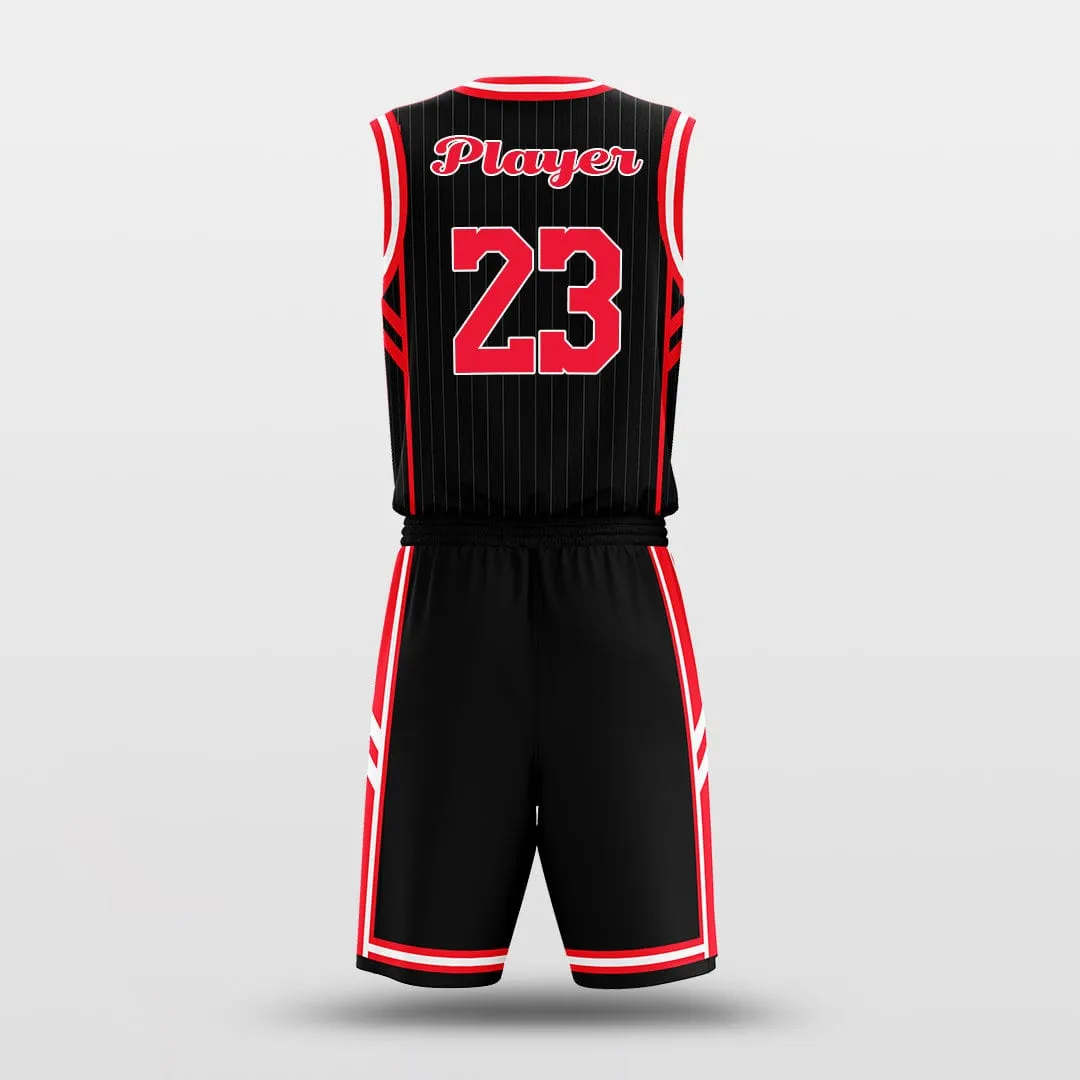 Red Spider - Customized Basketball Jersey Design Pinstriped