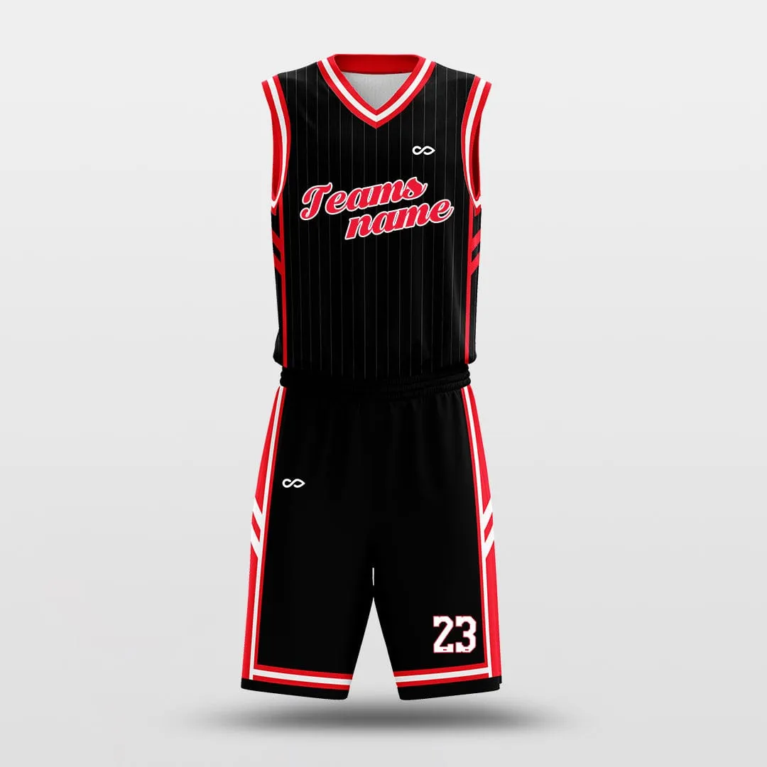 Red Spider - Customized Basketball Jersey Design Pinstriped