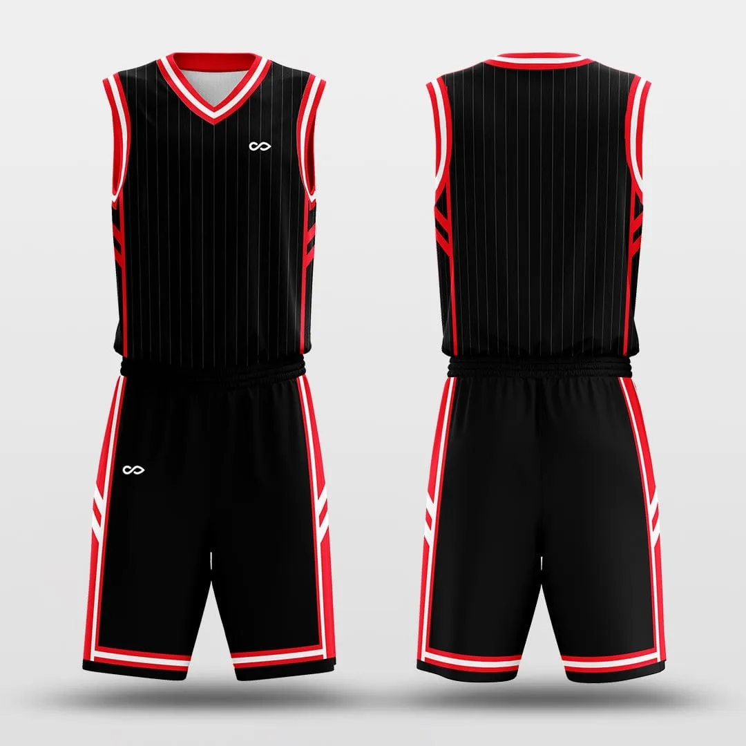 Red Spider - Customized Basketball Jersey Design Pinstriped