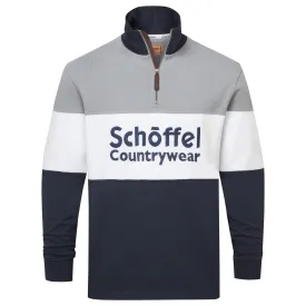 Schoffel Mens Exeter Heritage 1/4 Zip Jumper - Grey