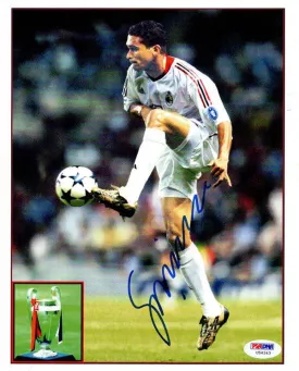 Sergio Claudio Dos Santos Autographed 8x10 Photo A.C. Milan PSA/DNA #U54343