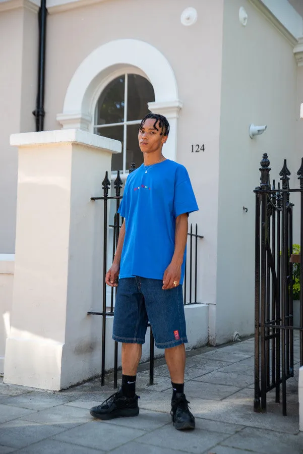 Short Sleeved T-Shirt in Royal Blue with Dream Sports Embroidery