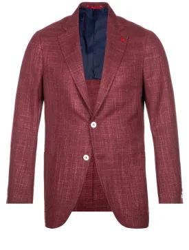 Tela Hopsack Sport Jacket Burgundy