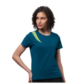 Women  Contrast Mesh Training T-Shirt