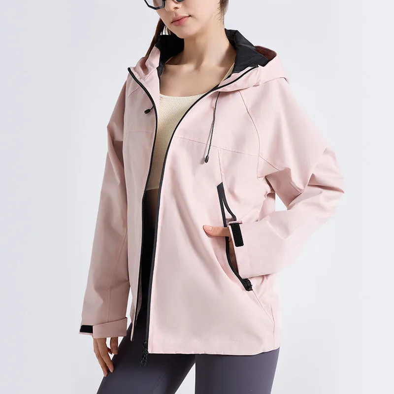 Women's Hooded Windbreaker Jacket